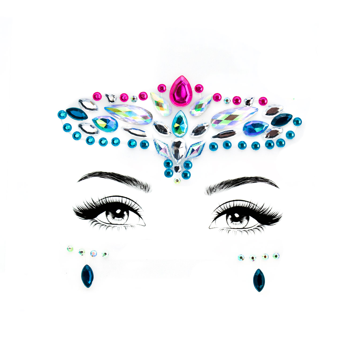 GlitzyGurl Face Jewels Set of 6