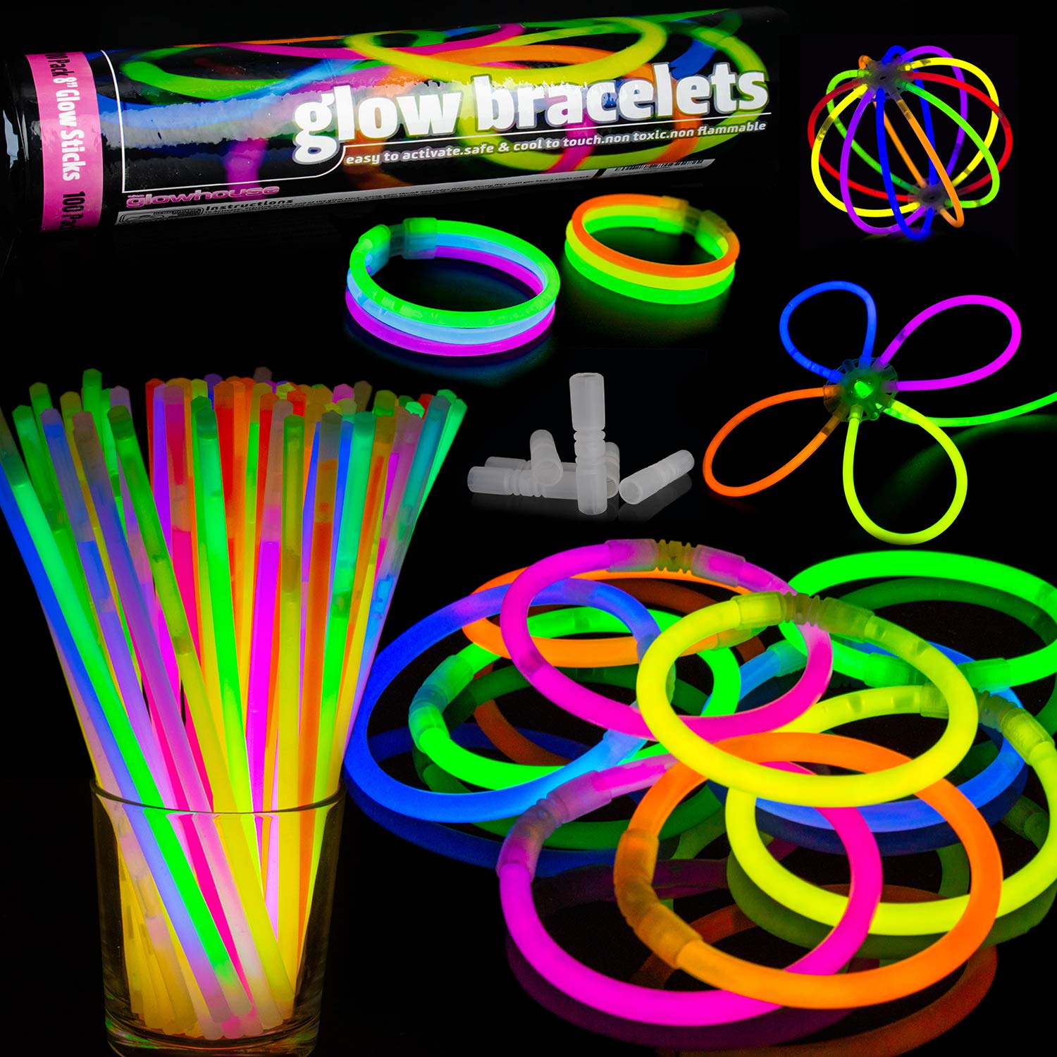 Glow Bracelets 18 Pack 