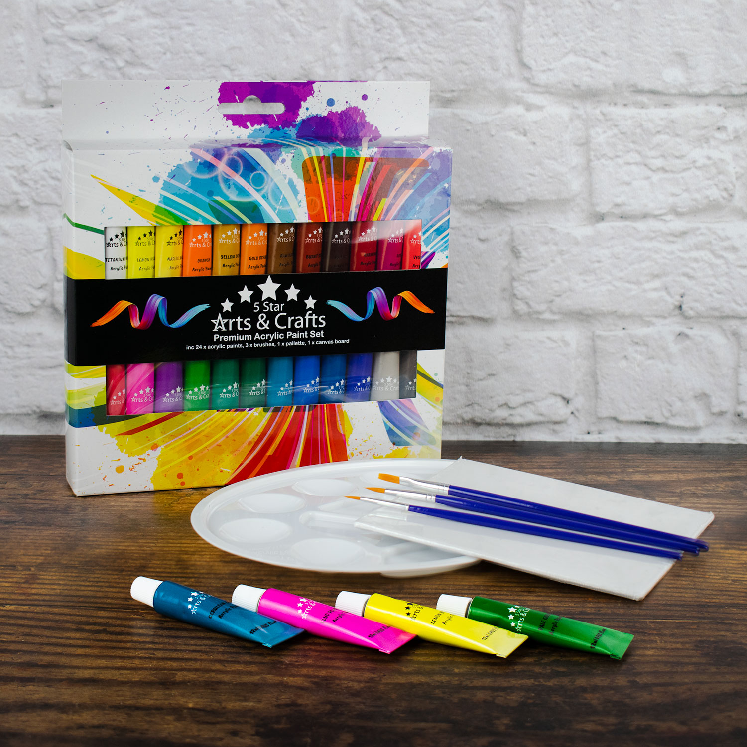 5 Star Arts and Crafts Acrylic Paint Gift Set