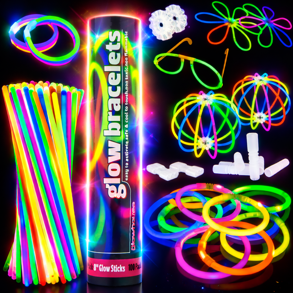 img-100 Pack of 8 Inch Glow Bracelets-0