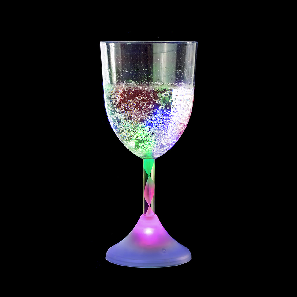 flashing wine glass
