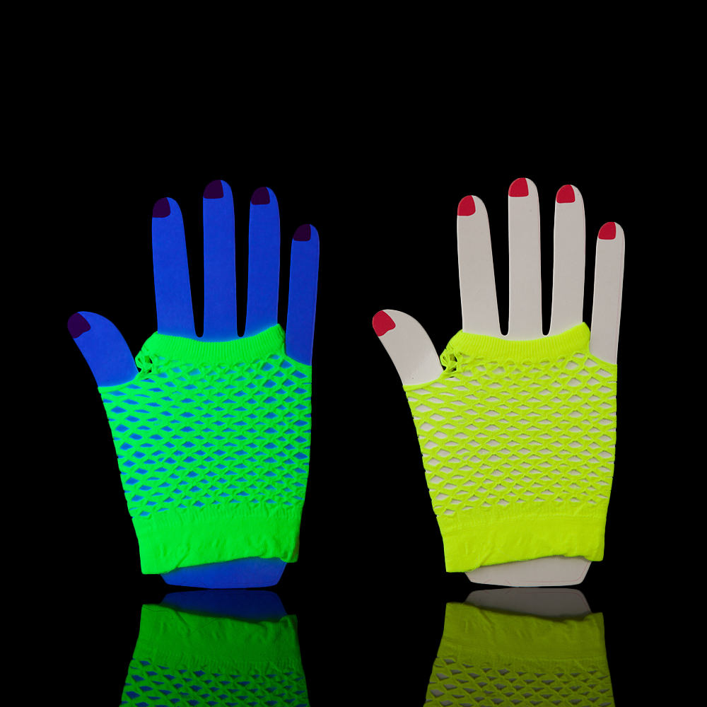neon gloves