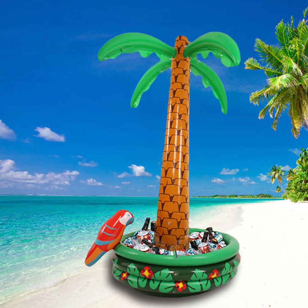 Inflatable palm tree shop drinks cooler