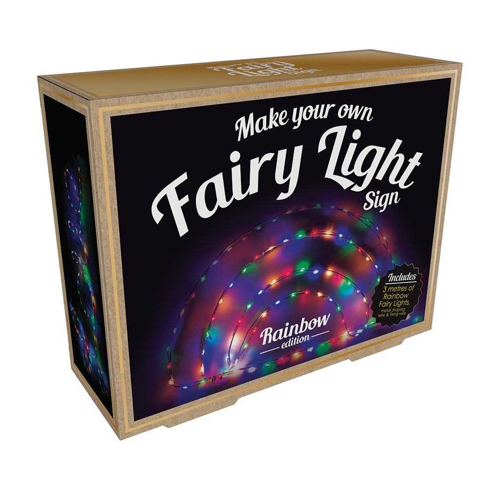 Make Your Own Fairy Light Rainbow