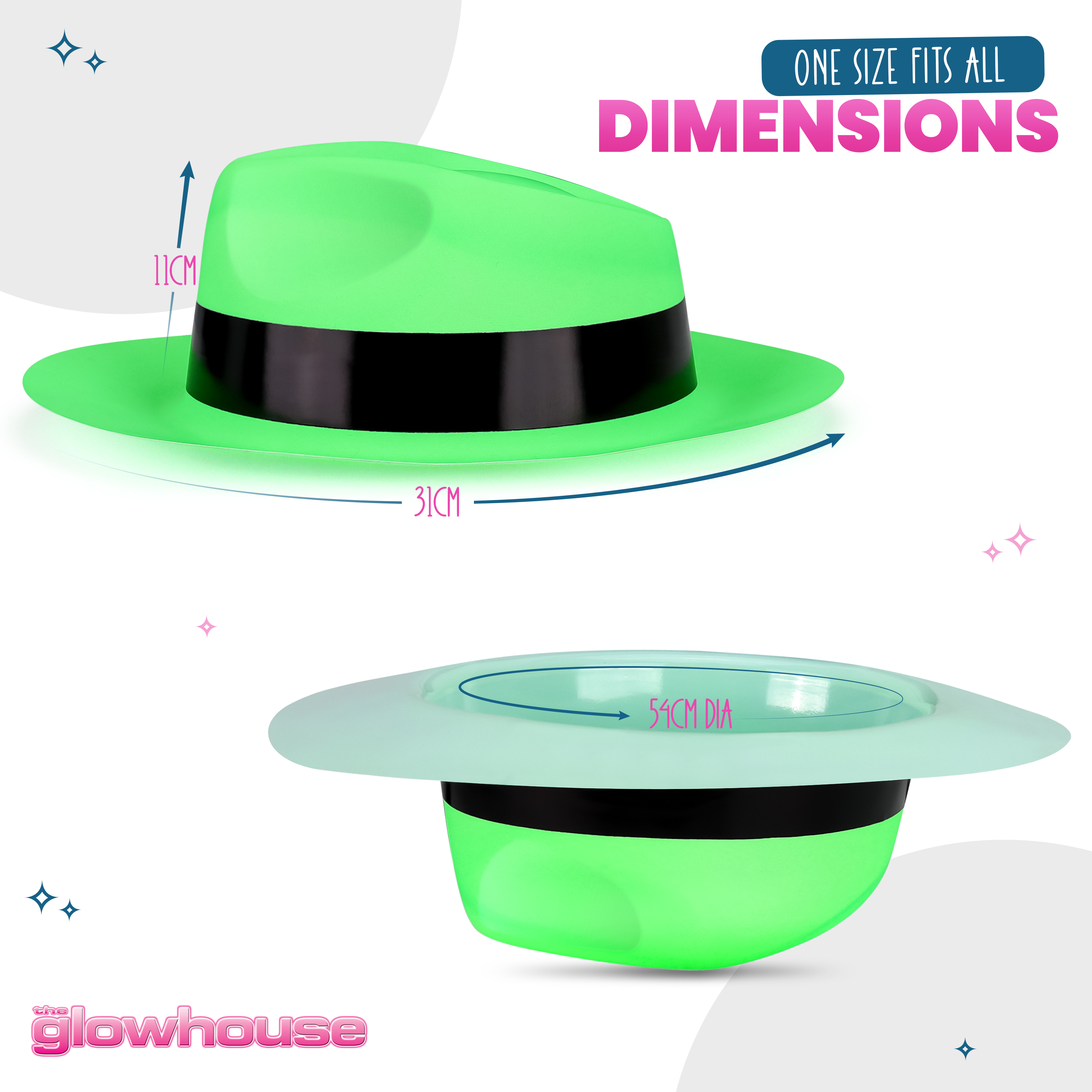 Party gangster hats top