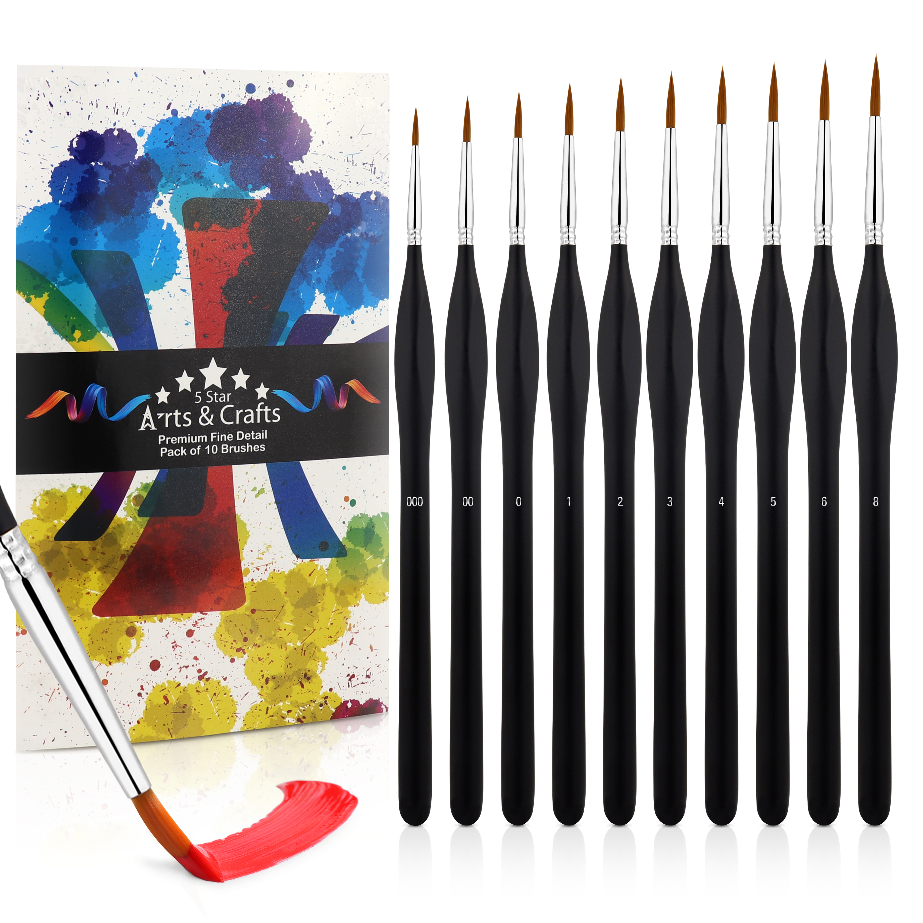 img-10 Pack of Fine Detail Paint Brushes-0