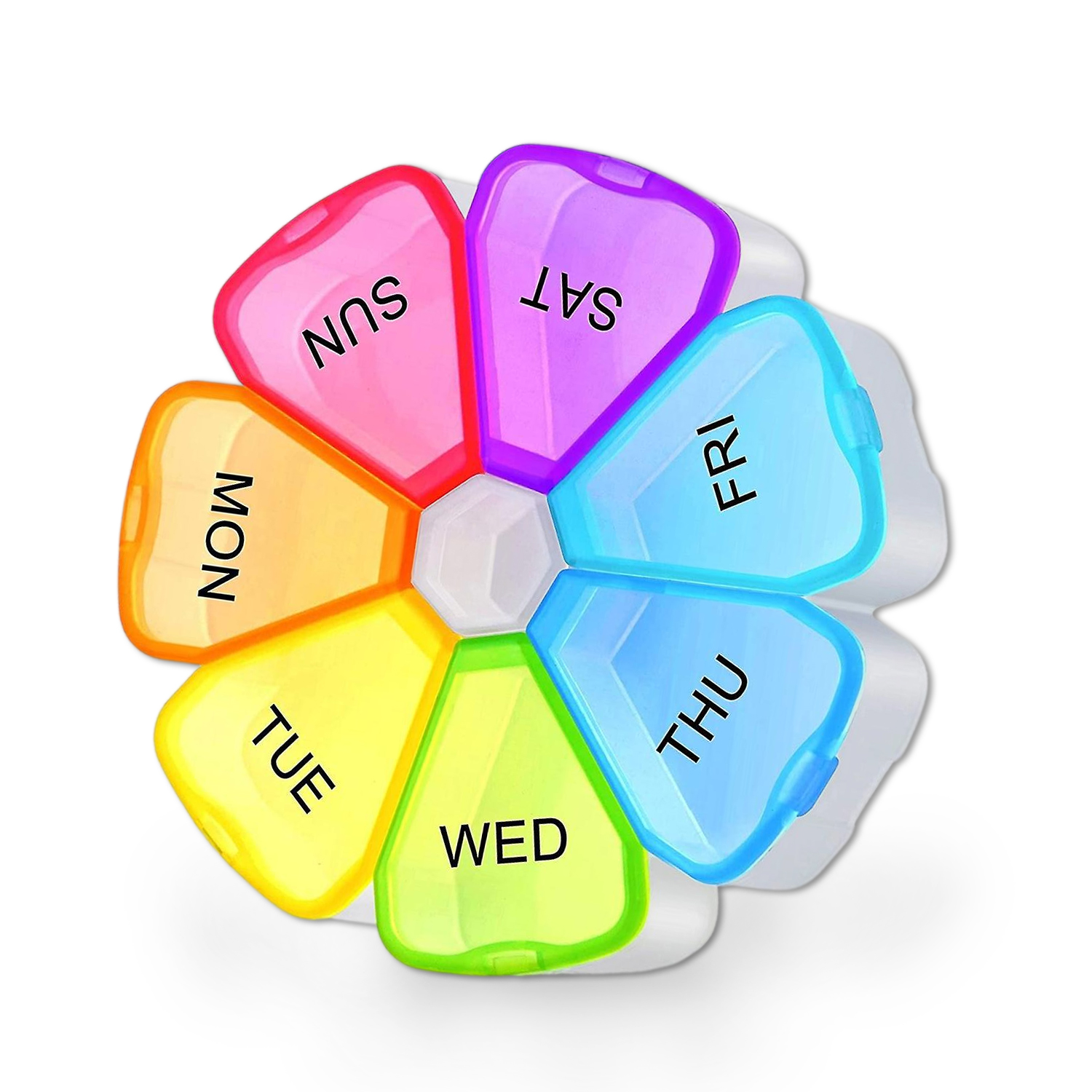 img-Multicoloured Round Pill Box-0