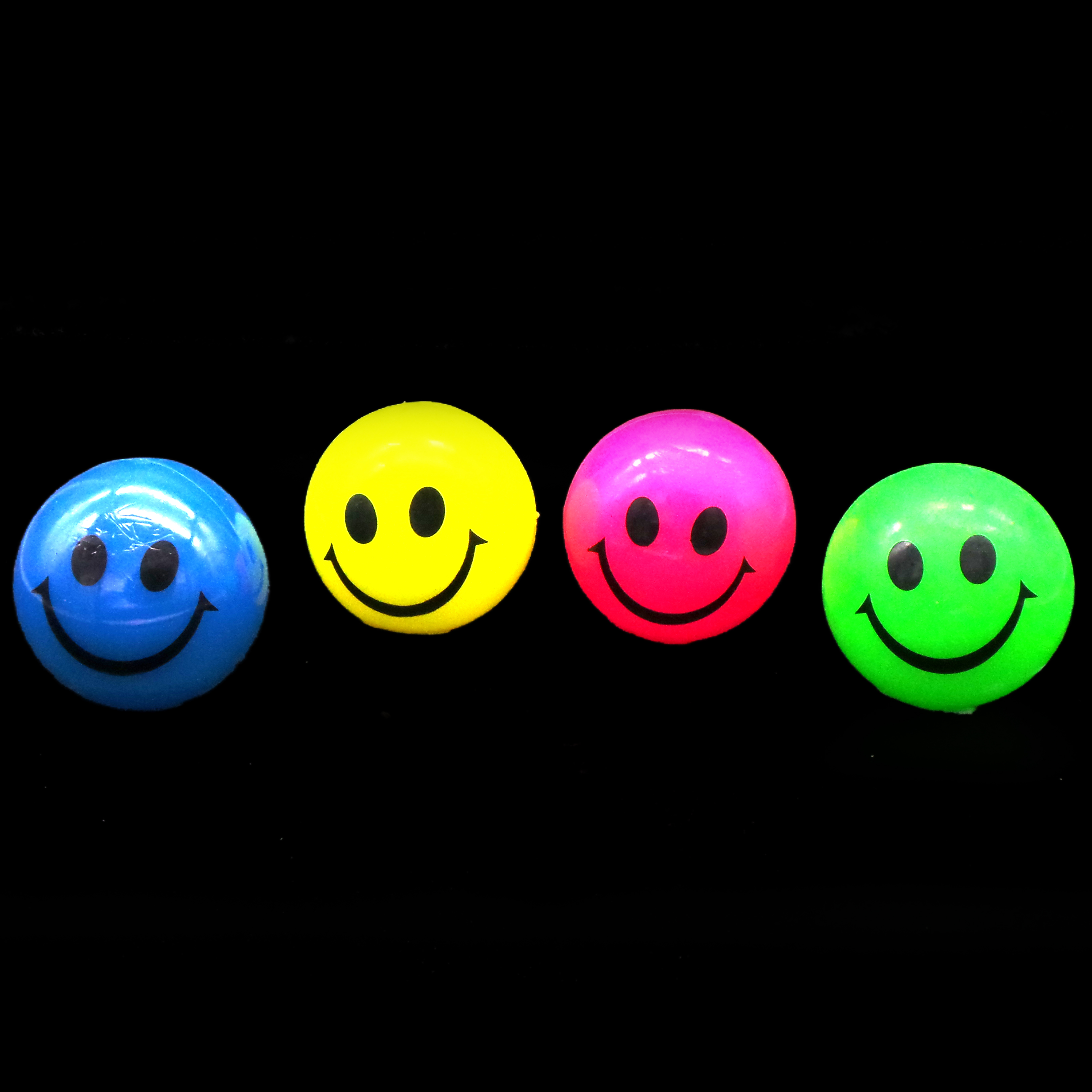 Flashing Smiley Bouncy Ball-
