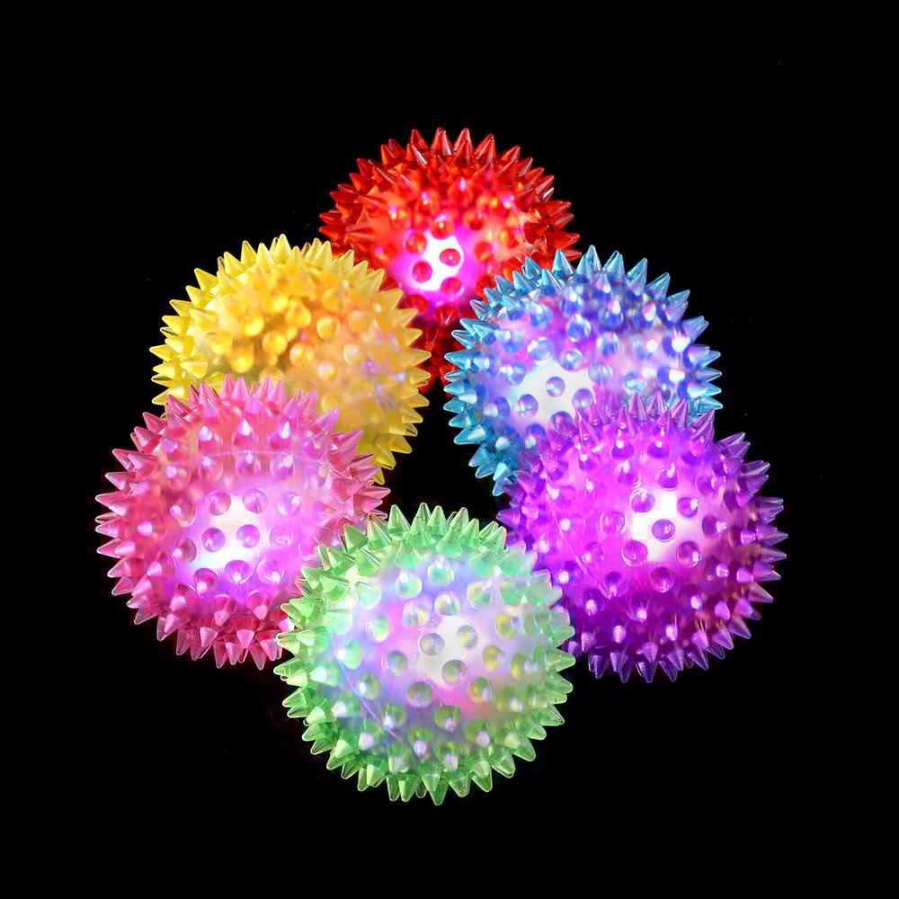 Flashing clearance spiky ball