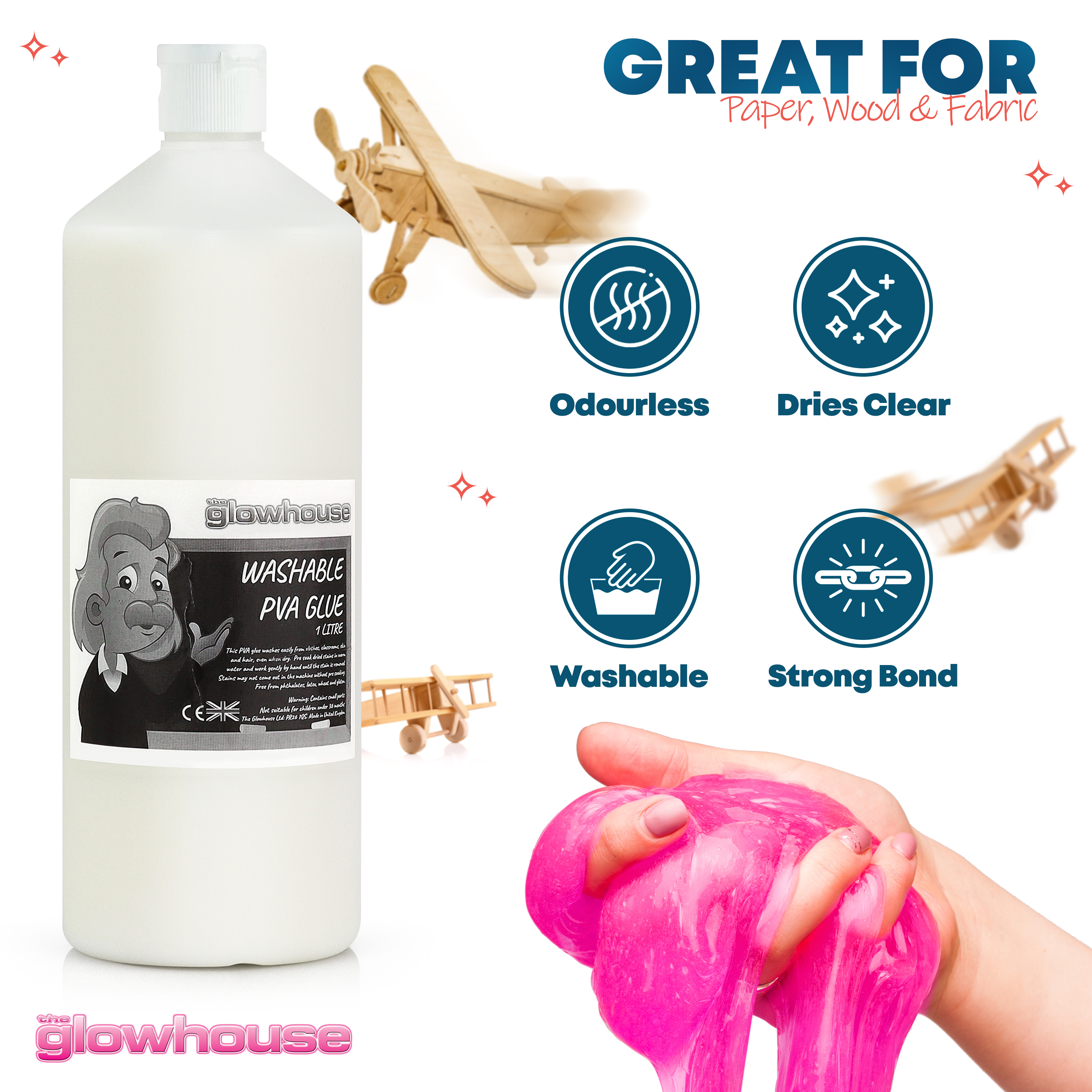 School PVA Glue 1 Litre