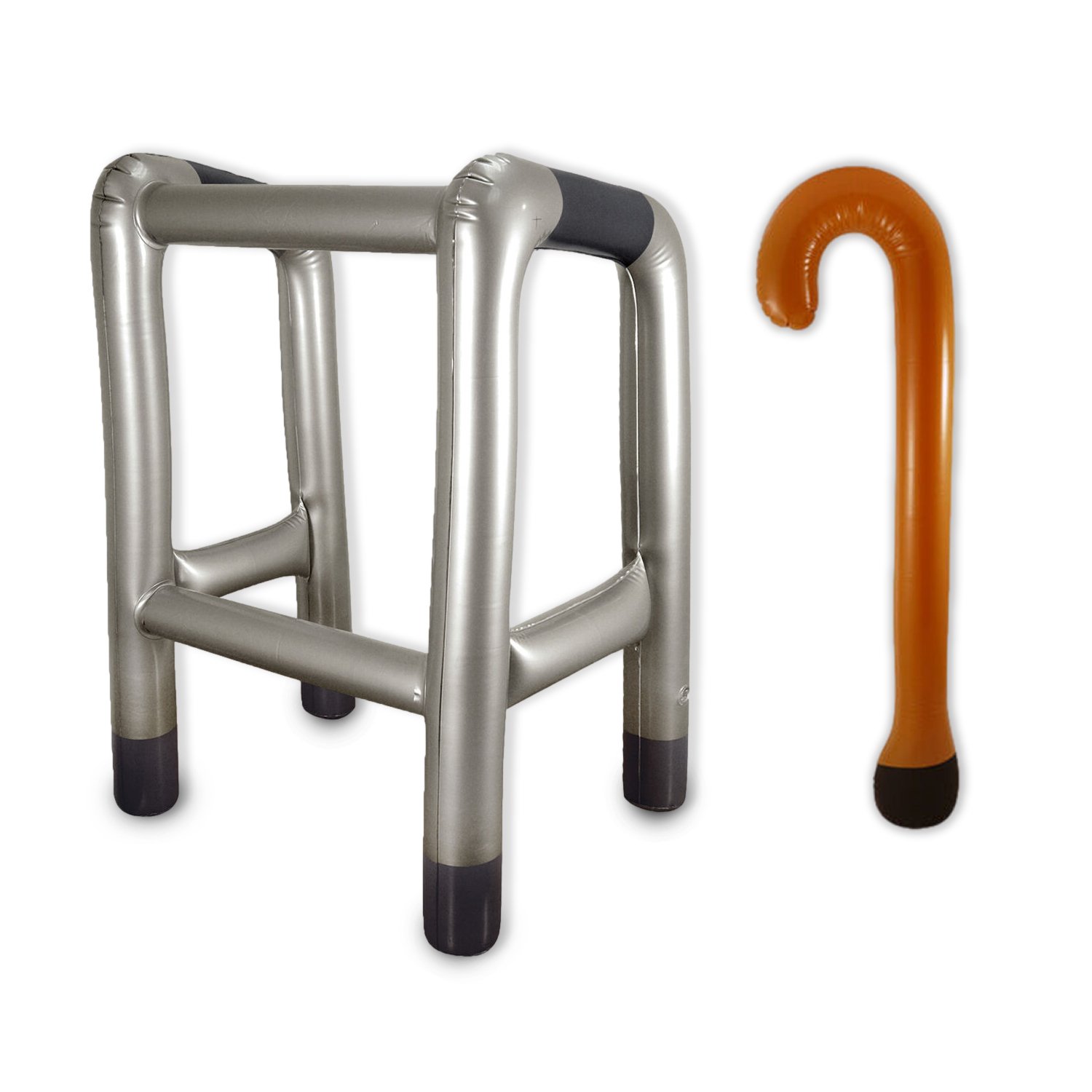 Inflatable Walking Stick and Zimmer-