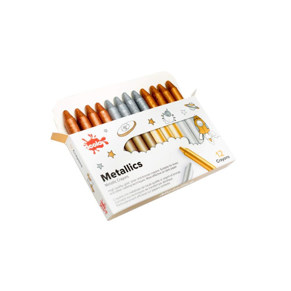 Metallic Crayons Box of 12-