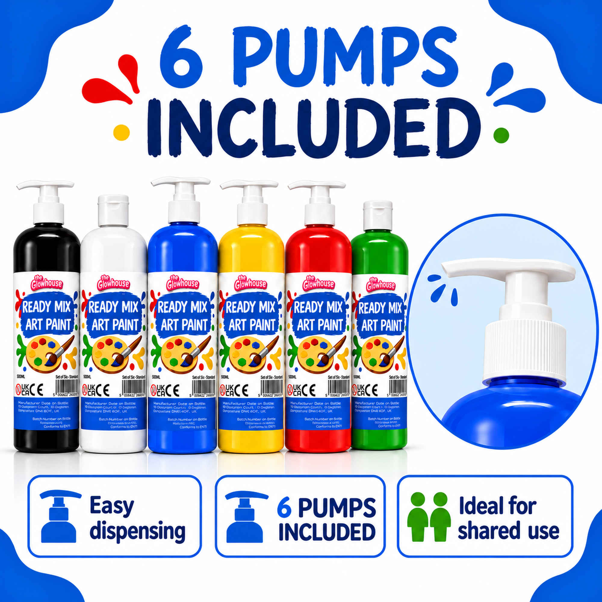Glowhouse Art Paint 6 x 500ml thumbnail 4