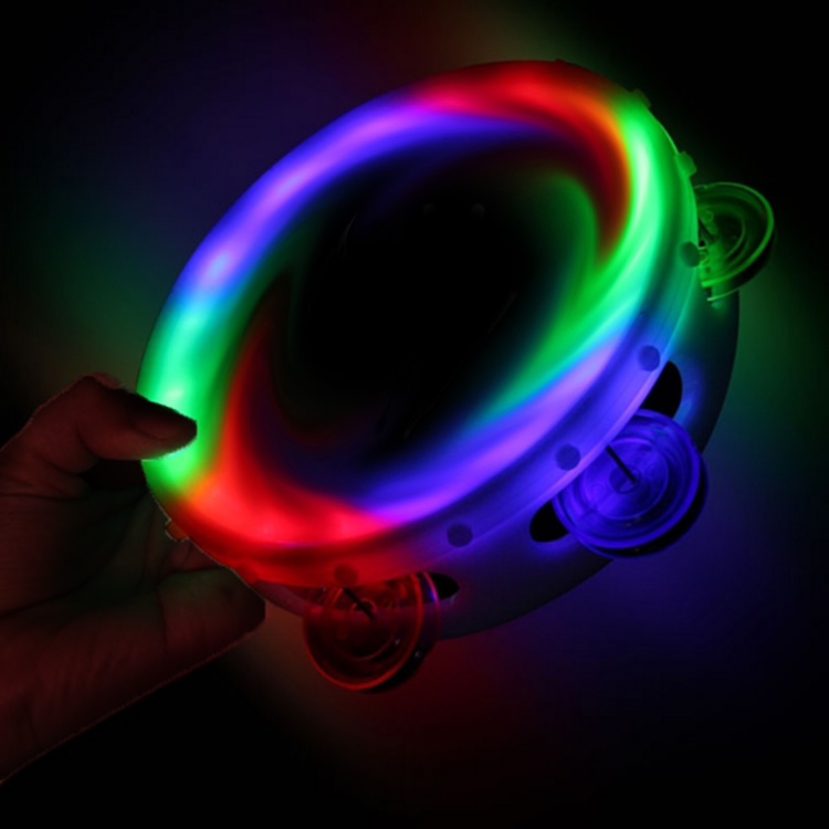 Round Light up Tambourine-